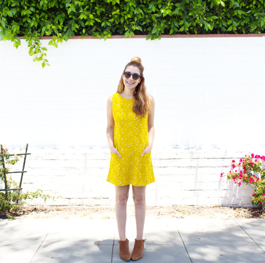 The Dany Sheath Dress: Sunny Daisies Knit