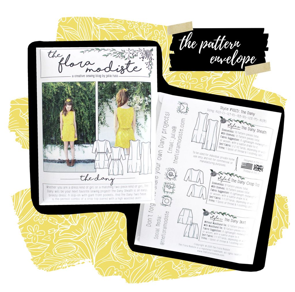 The Dany Sewing Pattern: The Pattern Envelope