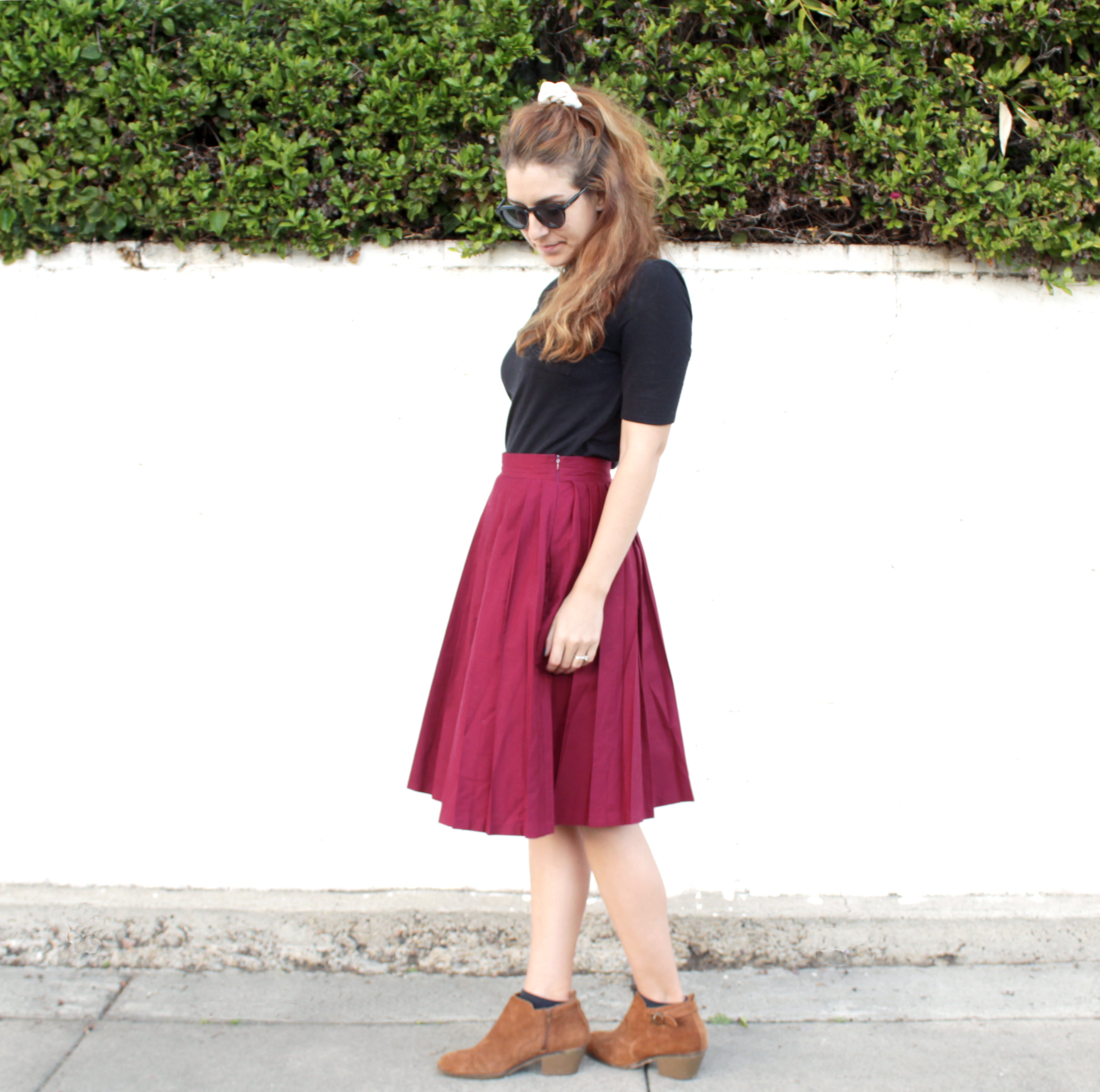 Pleated skirt zipper tutorial online