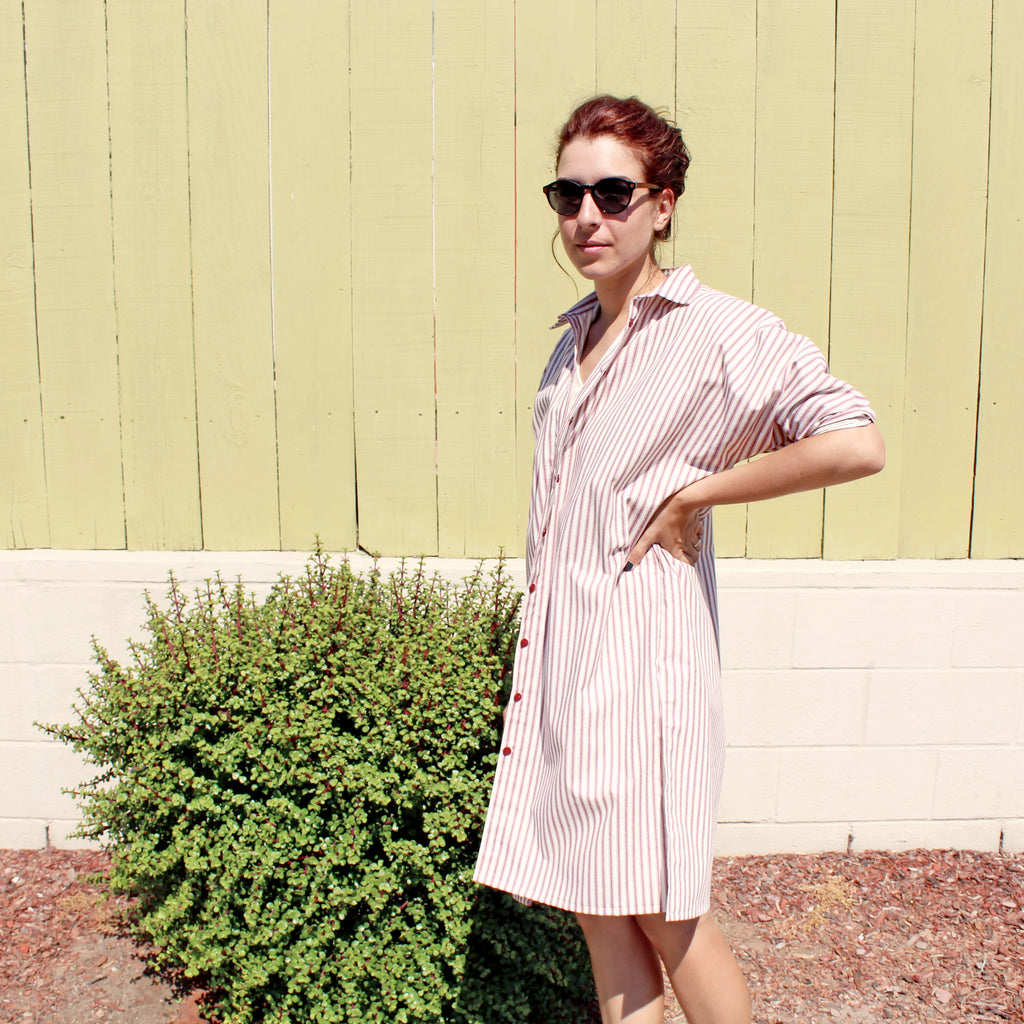 The Mauve Shirt Dress How To Sew A Dress Featured Image