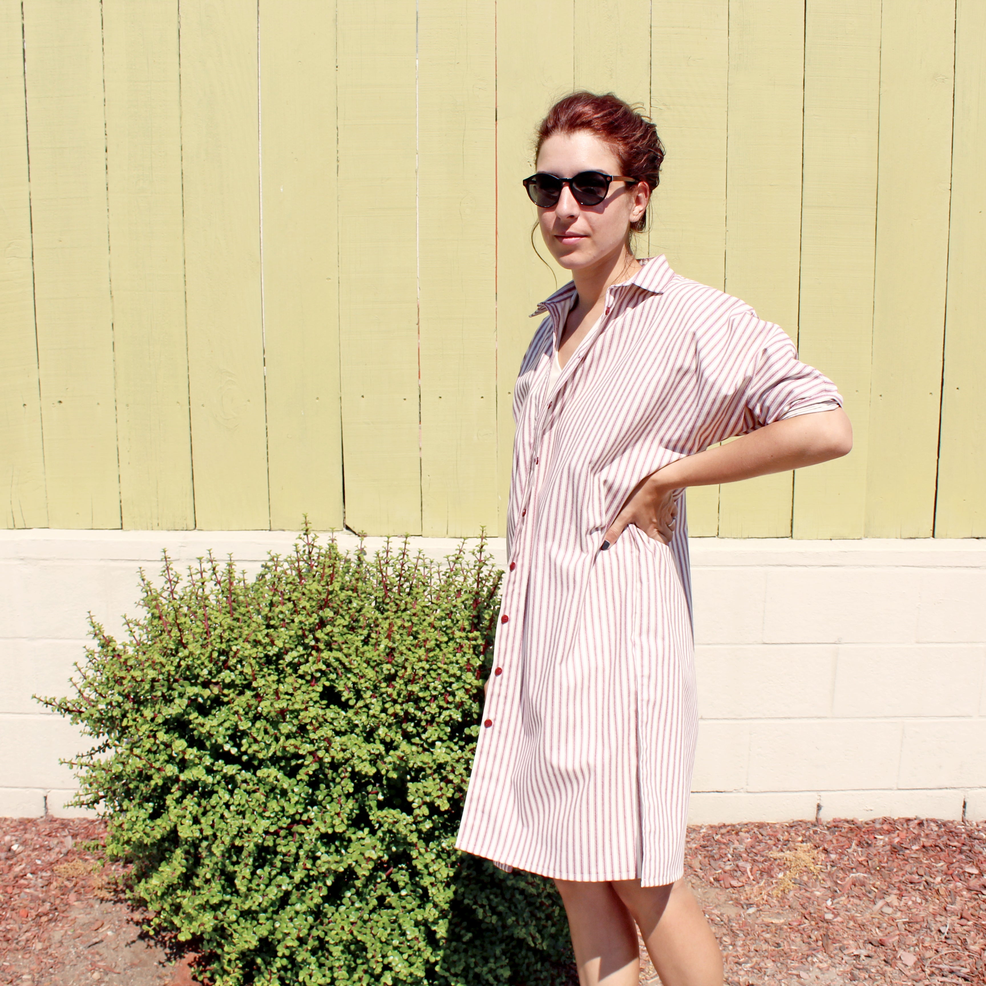 How I Created The Mauve Shirt Dress {The Flora Modiste Sewing Projects} |  The Flora Modiste